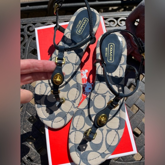 Coach Robyn Patent Leather Sandals - Picture 4 of 11